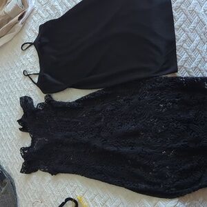 Black Lace High Neck Mossimo Cocktail Dress